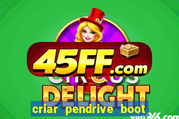 criar pendrive boot windows 10